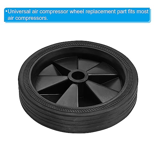 PATIKIL 5.8" Air Compressor Wheels, Universal Air Compressor Wheel Replacement Part with Screw & Nut with 0.6" Dia. Hole for Easy Mobility
