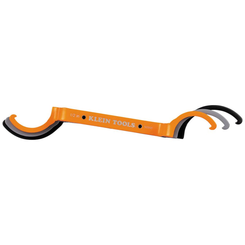 [Australia - AusPower] - Klein Tools 50900R Conduit Lockout Wrench Set, Tighten and Loosen Locknuts in Tight Spaces, 1/2, 3/4 and 1-Inch, Offset Bends, 3-Piece 