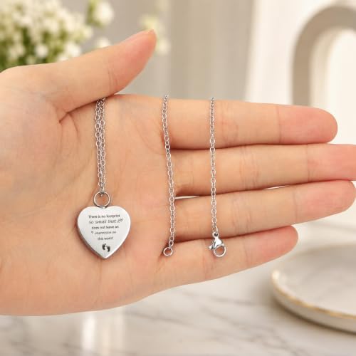 Baby Loss Memorial Necklace for Women Men Miscarriage Gifts for Mom Mothers Loss of Baby Sympathy Gifts for Parents Loss of Baby2 leave an impression