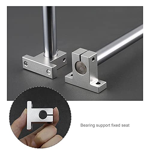4pcs SK20 Linear Shaft Support Bracket Mount 20mm CNC Linear Motion Ball Slide Units Rail Support Guide Shaft Bearing for 3D Printer Multi-axis Machine