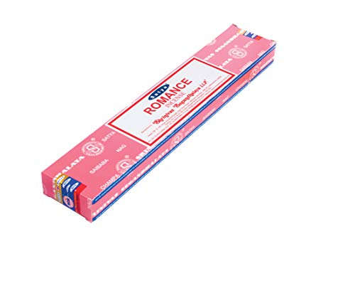Puckator Satya Nag Champa Incense Sticks - Romance Scent - Spiritual Insensé Sticks - Zen Meditation Gifts - Organic Incense Sticks - Insense - Insencesticks - Rituals Fragrance Sticks - 12 Pcs