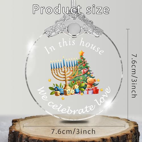 Christmas Ornaments Hanukkah Ornaments for Tree Jewish Chanukah Gifts 2026 Hanukkah Ornament