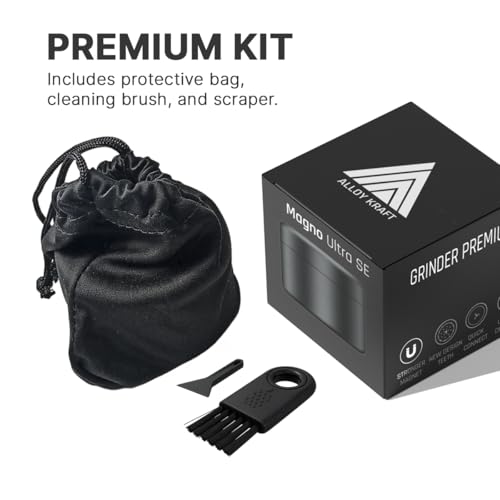 Grinder Premium MAGNO ULTRA SE | High Grade Anodized Aluminum 62 mm | Quick Connect Threadless System, N52 Magnets, Large Chamber, Diamond Teeth | Grinder for Herbs and Spices