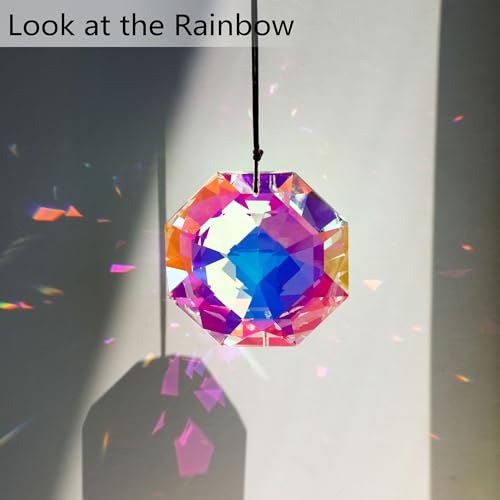 Set 2 Crystal Prisms Suncatcher Hanging Ornament