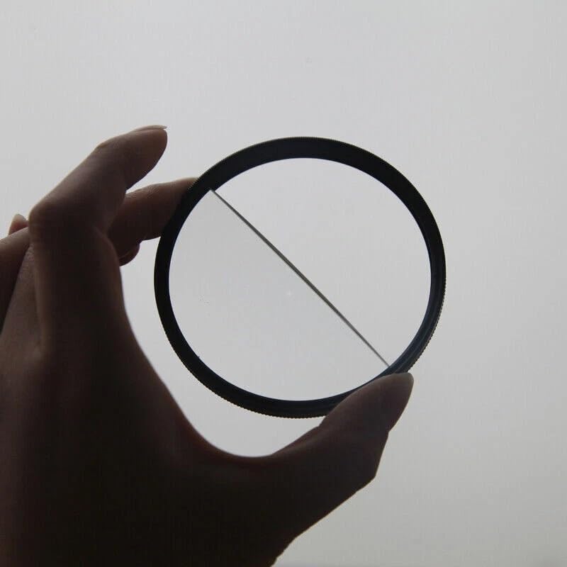 Lens Filter Split Diopter - Fractal Lens Prism & Half Blur Fx for Cinematic Photos DSLR Camera Lens Effects Filters (Split Diopter Filter, 82mm) Split Diopter Filter