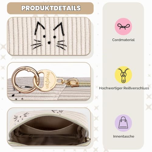 Sanitary Pads Storage Bag Hygiene Bag for Sanitary Napkins Bag for Sanitary Towels and Tampons Periods Bags for On the Go Panty Liners Girls Emergency Set First Period School Gifts (Cat Pink) Cat Pink