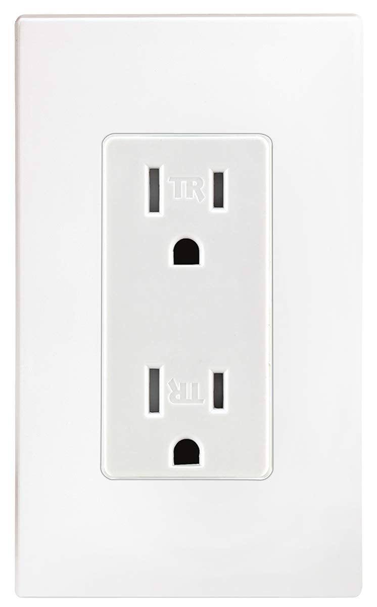 [Australia - AusPower] - Leviton T5325 15 Amp Decora Tamper-Resistant Duplex Electrical Wall Outlet - White, 10 Pack Tamper Resistant 
