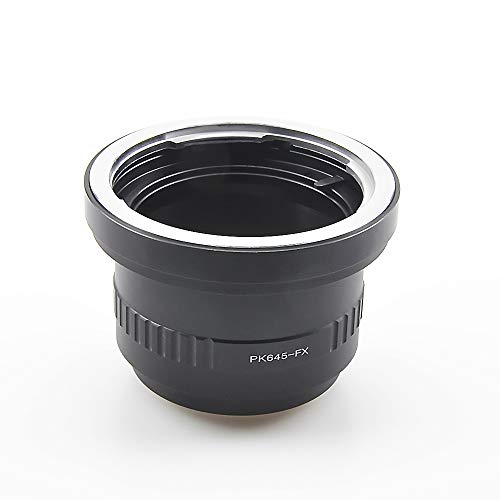 Compatible with P645 PK645 Lens to F X Mount Cameras X100, X10,X-S1,X-Pro1,X-E1,XF1,X20,X100S Camera,PK645 to FX Lens Adapter for Camera Pentax 645 to FX adapter