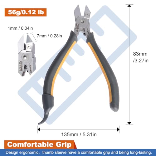 GUNDDIYCLUB KJ025 model nipper with ultra-thin replaceable blade and non-slip grip for plastic models