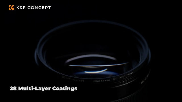 K&F CONCEPT 82mm MCUV Lens Protection Filter High Definition Optical Glass