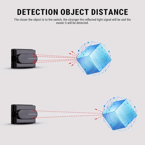 Non-Contact Photoelectric Infrared Sensor, 5-12V Optical Proximity Sensor XKC 001A T-Z12 for Smart Home and Measuring Devices