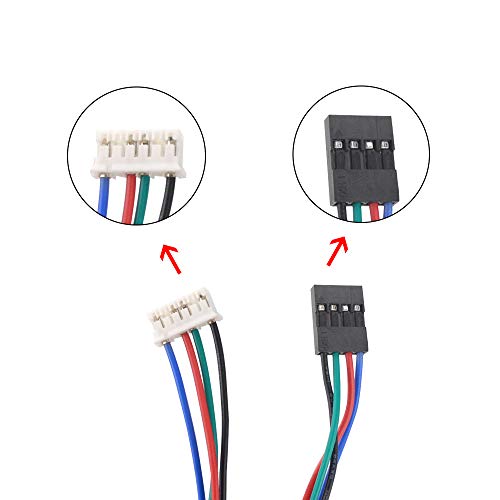 STEPPERONLINE Nema 17 Bipolar 45Ncm 1.5A 12V 42x39mm 4 leads w/ 1m Pin Connector for 3D Printer,CNC, XYZ Axis, Extruder