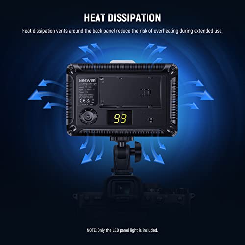 Neewer on Camera Video Light Photo Dimmable 176 LED Panel with 1/4" Thread for Canon, Nikon, Sony and Other DSLR Cameras, 5600K (Battery Not Included) PT-176S