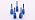 SEFHLI 4-flute solid carbide ball nose end mill set, 5 pieces, 3/16 inch, AlTiN coated
