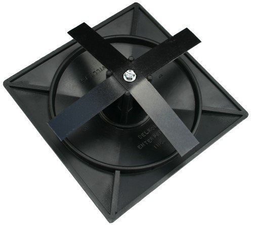 [Australia - AusPower] - 4" Square Light Pole Top Cap- Black Plastic by Deltech Manufacturing 