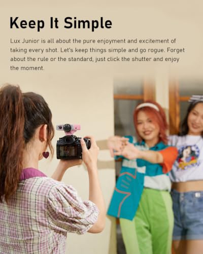 Godox Lux Junior Retro Camera Flash with PC sync Ports (Pink, 4.6oz) Pink