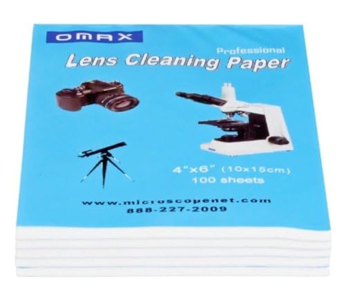 OMAX 5XA99CPB100 Microscope and Camera Optical Lens Cleaning Paper - 500
