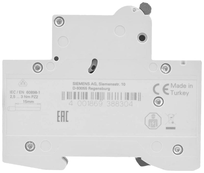 Siemens Circuit Breaker 6kA 1-Pin Type B 16A 1 pack B16