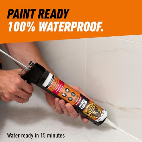 Gorilla Ultimate Sealant Kitchen & Bath silicone caulk, white 9oz cartridge