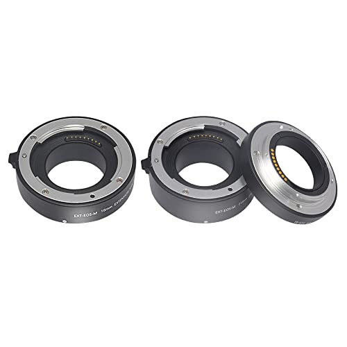 Metal Auto Focus Macro Extension Tube Set for EOS EF-M Monut M6 M2 M3 M5 M50 M100 M200 Cameras EOS-M mount 10+16+21mm