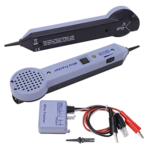 Network Cable Tracing Tester Kit, Audio, Adjustable Induction Amplifier, Cable Toner Detector, Main Functions, High Performance, with Display, ABS Housing, Wide Application