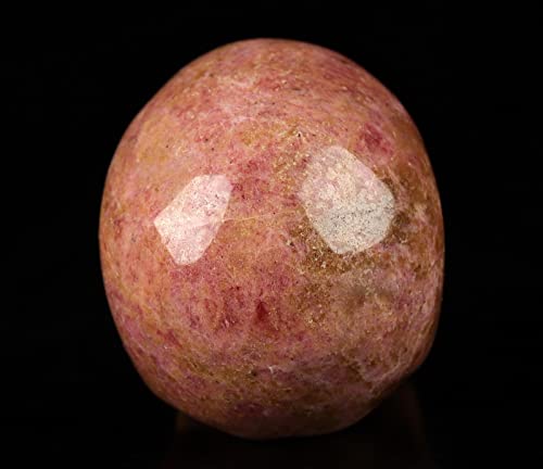 Skullis 2.0” Pink and Black Rhodonite Crystal Skull, Hand Carved Gemstone Fine Art Sculpture, Reiki Healing Stone Statue.1390 2.0” Pink and Black Rhodonite 26