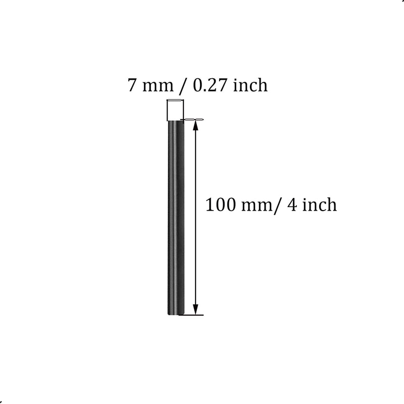 [Australia - AusPower] - 30 Pack Mini Size Hot Glue Sticks, Hot Glue Gun Bulk Sticks,Length 100mm / 4", Diameter 7mm / 0.27"/ 0.28 Inch for Kids and Adults DIY Craft, Repairing, Decoration,Black 0.7cm x 10cm Black 