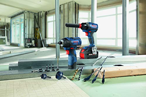 Bosch HTWS 3-piece thin-wall hole saw set in blue, assorted sizes