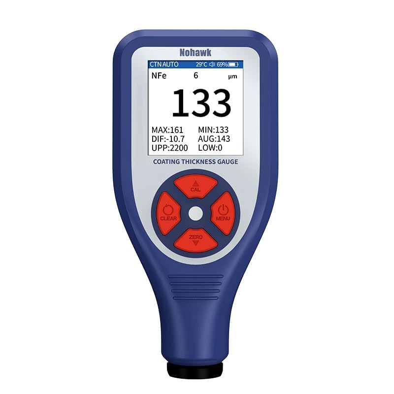 [Australia - AusPower] - Coating Thickness Gauge Digital Paint Meter Best for Car Depth Thickness Measurement Tester 