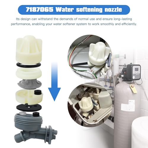 7187065, 7214969, 7165704, 7238450 Water Softener Nozzle and Venturi Assembly Fit for GE Smart 40,000 Grain Water Softener GXSHC40N 45,000, GXSH45V 40,000, GXSH40V (2025 New)