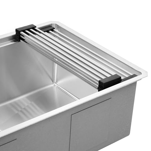 Ruvati Stainless Steel Silicone Foldable Drying Rack - RVA1395