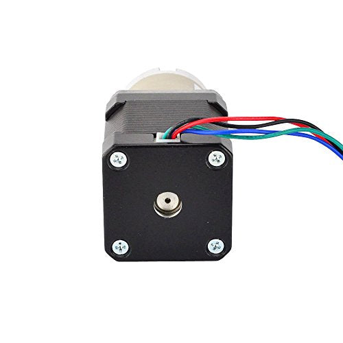 STEPPERONLINE Nema 17 Gear Stepper Motor Bipolar L = 48 mm with Gear Ratio 27:1 Planetary Gear for 3D Printer, CNC Machine
