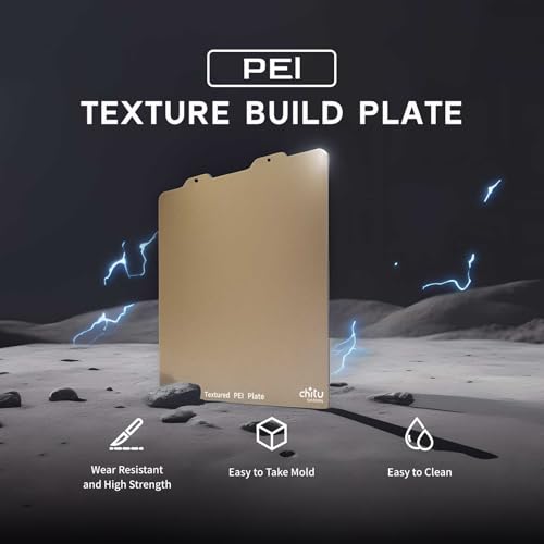 Double Sided PEI Build Plate for Neptune 3 Pro/Neptune 4 Pro 3D Printer, 235x235mm Texture PEI Build Plate +Smooth PEI Sheet 3D Printer Flexible Spring Steel Removable Platform 235x235mm for ELEGOO Texture PEI Plate +Smooth PEI Sheet