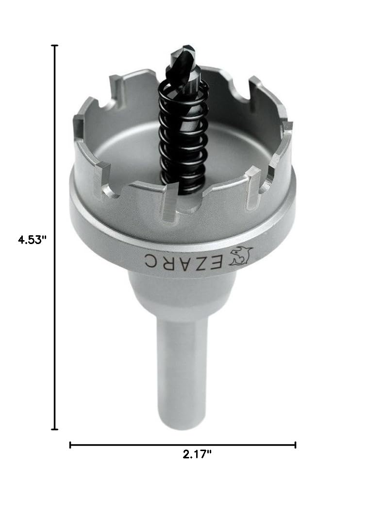 [Australia - AusPower] - EZARC Carbide Hole Saw Heavy Duty, Hole Cutter for Stainless Steel, Sheet Metal 2" 51mm 2" | 51mm Single Pack 