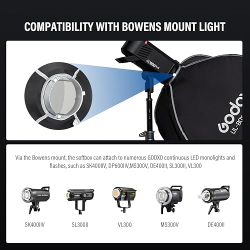 Godox Mini Softbox 40cm*40cm/ 15.7in*15.7in with Grid 15.7*15.7in