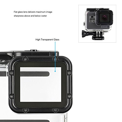 SOONSUN 147FT Waterproof Case with Dive Filters for GoPro Hero 5/6/7 Black