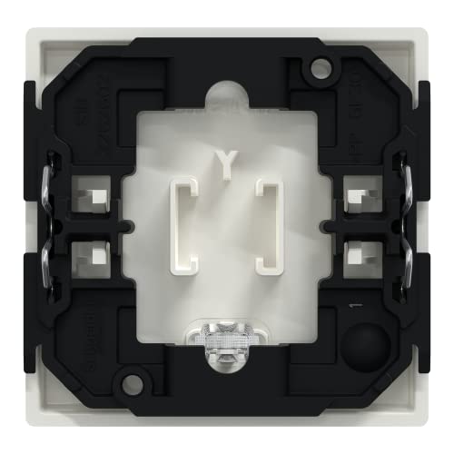 Merten 436019 Rocker with control lamp, polar white glossy, System M | For control switch and push button insert, system M, polar white glossy, 1 piece