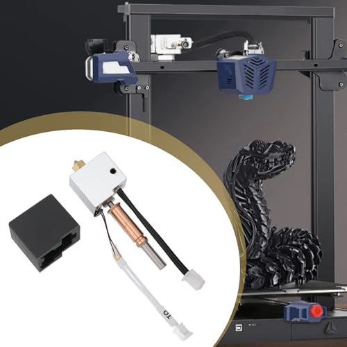 SG Store 1 Set Hotend Kit Assembly Print Head with 0.4mm Heatbreak Hardened Steel Nozzle Compatible with Anycubic Kobra 3 Compatible with Kobra 3 Combo 3D Printer (with Heatsink)
