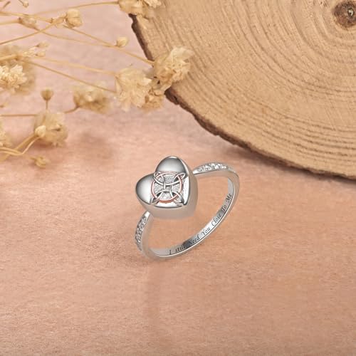 925 Sterling Silver Celtic Knot Urn Ring for Ashes Cremation Rings Jewelry 5