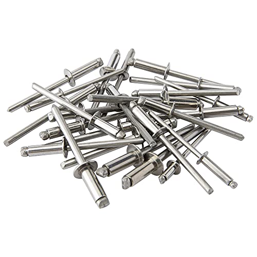 ISPINNER 3/16 x 1/2 inch stainless steel blind pop rivets, 100-piece pack