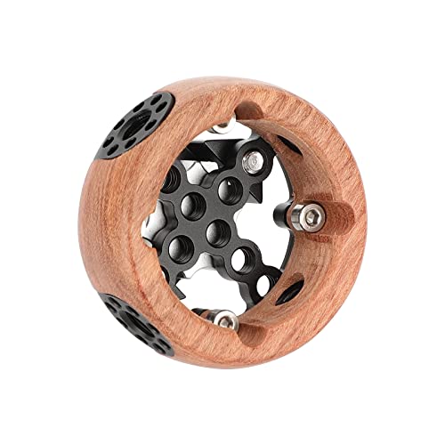 CAMVATE Round Hand Wheel with M6 Rosette Mount for Camera Wooden Handgrip