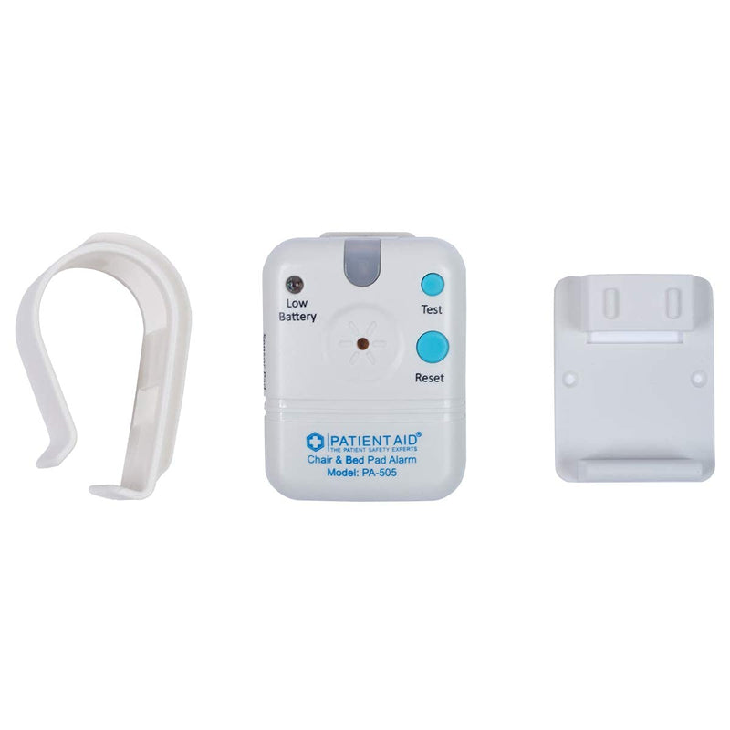 [Australia - AusPower] - Patient Bed Alarm, 10" x 30" Bed Pad with Motion Sensor Alarm, 2 Ring Chime Options, 3 Mounting Options, Including 9V Battery, Bed Alarms and Fall Prevention for Elderly, 1 Yr. Warranty by Patient Aid without Rubber Casing 