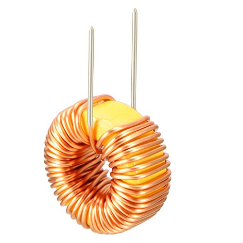 sourcing map Horizontal Toroid Magnet Inductor Monolayer Wire Wind Winding 6ACoil Pack of 10