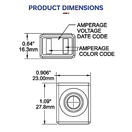 [Australia - AusPower] - BOJACK Terminal Fuse 60A Marine Rated Battery Fuse (MRBF) 58V DC Max IP66 Waterproof for The Circuit Protection of Automobiles RVs Cranes Ships Charging Piles 60Amp(Pack of 2? 