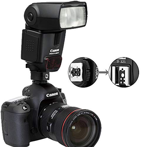 Pixel e-TTL Flash Hot Shoe Adapter with Extra PC Sync Port for Canon DSLRs and Flashguns