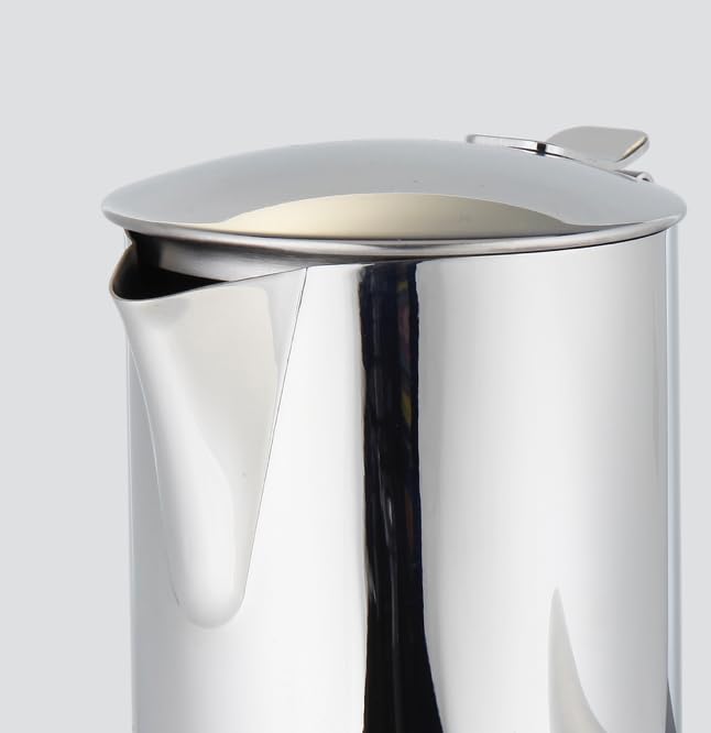VIA CREMA Moka Stovetop Espresso Maker, Stainless Steel, for Induction Cooktops, 3-4 Cups, 8.5 Oz 3-4 CUPS / 8.5 Oz
