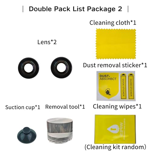 Morus 100% Camera Lens Replacement for DJI Avata 360 Drone, HD Clear Imaging Repair Lens with Disassembly Tool Kit, Perfect for Damaged Lens Replacement (2pics) 2pics