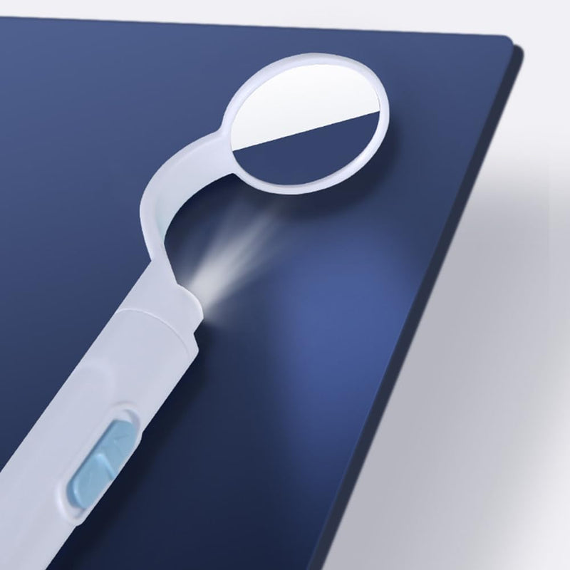 Sarini 2 Piece Dental Mirror with Light - USB Mouth Mirror with Direct-to-Use Anti-Fog Technology, Ideal for Doctors and Home Use