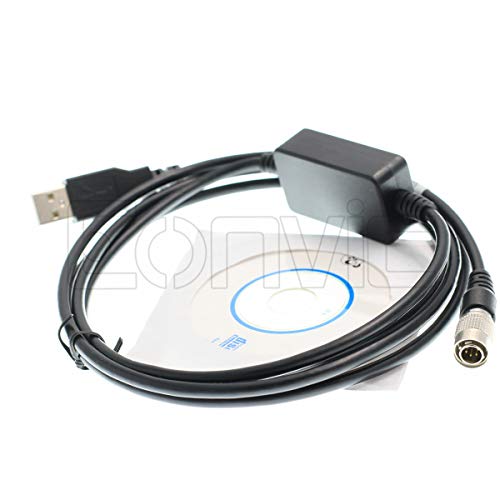 Transfer Data Cable Hirose 6 Pin Male to USB for Topcon Sokkia Trimble S6 S8 M3 Total Stations Hirose 6pin to USB