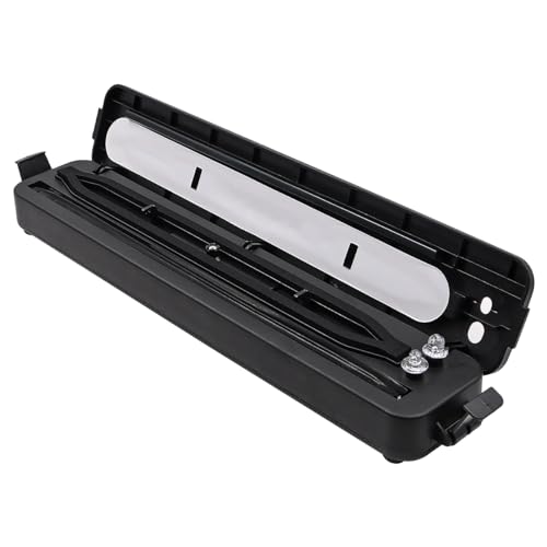 Vacuum Sealer Machines, Automatic Sealer Machine One-Touch Vacuum Sealing with 10Pcs Seal Bags (Black)